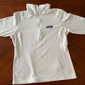 Patagonia white zip up